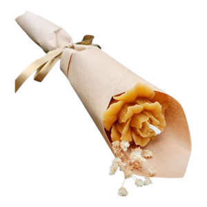 Восъчна Роза с крафт